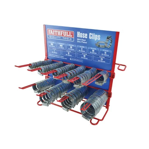 Faithfull Hoseclip Display C/W Stock 100Pc