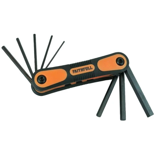 Faithfull Hexagon Key Folding Set of 8 Metric (1.5-8mm)