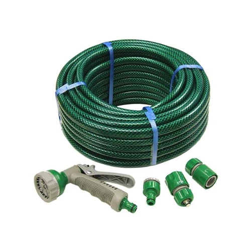 Faithfull Hose 15m with Fittings & Spray Gun