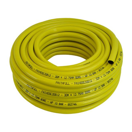 Faithfull Heavy-Duty Reinforced Builder's Hose 30m 12.5mm (1/2in) Diameter