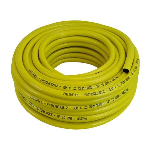 Faithfull Heavy-Duty Reinforced Builder's Hose 30m 12.5mm (1/2in) Diameter