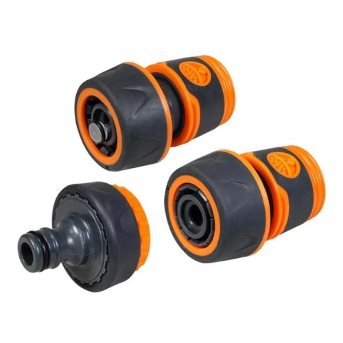 Faithfull 3/4in Plastic Hose Fittings Kit, 3 Piece