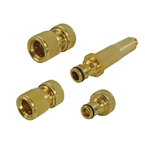 Faithfull Brass Nozzle & Fittings&Acirc;&nbsp;Kit 4 Piece 12.5mm (1/2in)