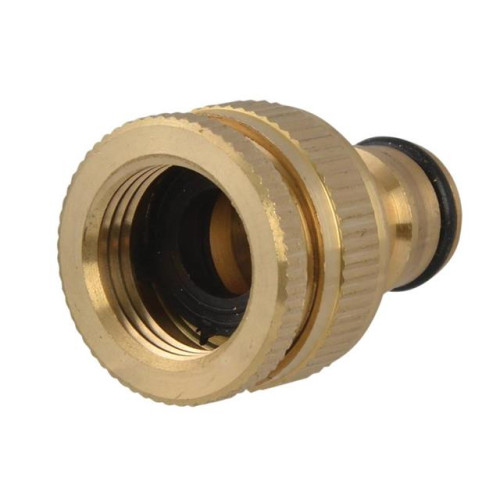 Faithfull Brass Dual Tap Connector 1/2in & 3/4in
