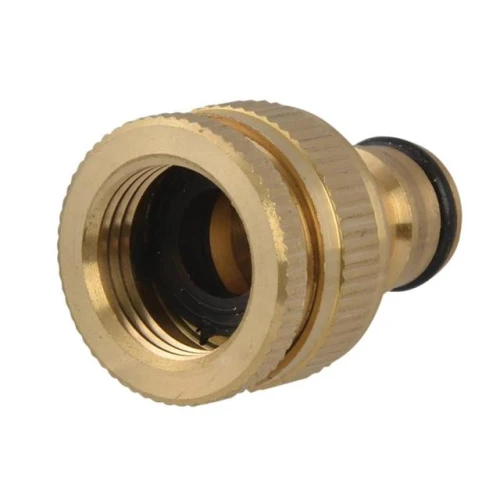 Faithfull Brass Dual Tap Connector 1/2in & 3/4in