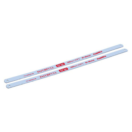 Faithfull Hacksaw Blades 300mm x 24tpi (Pack of 2)