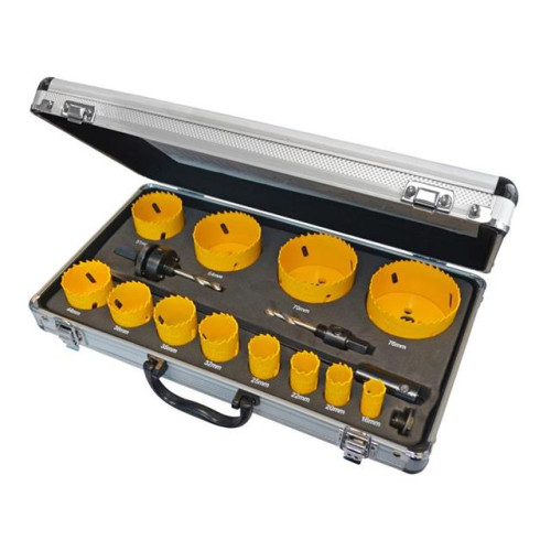 Faithfull Holesaw Kit 16 Piece Universal 16-76mm