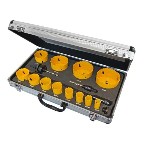 Faithfull Holesaw Kit 16 Piece Universal 16-76mm