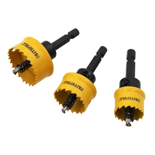 Faithfull Mini Holesaw Set, 3 Piece