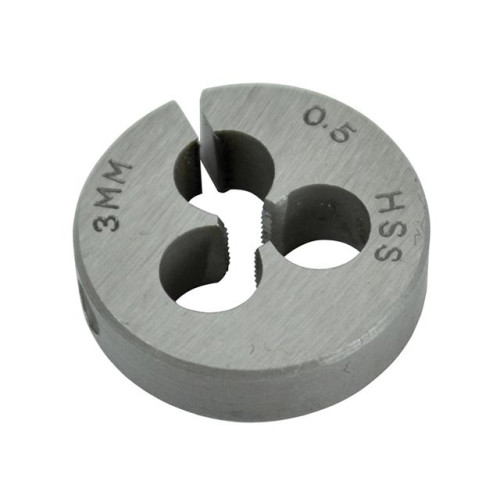 Faithfull HSS Straight Flute Split Die M3 x 0.5 (13/16 O.D)