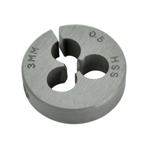Faithfull HSS Straight Flute Split Die M3 x 0.5 (13/16 O.D)