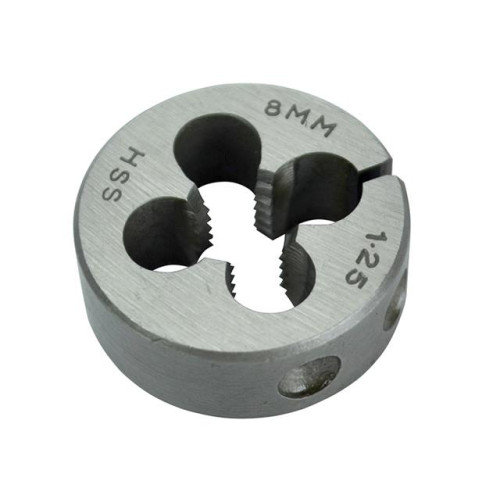 Faithfull HSS Straight Flute Split Die M8 x 1.25 (1in O.D)