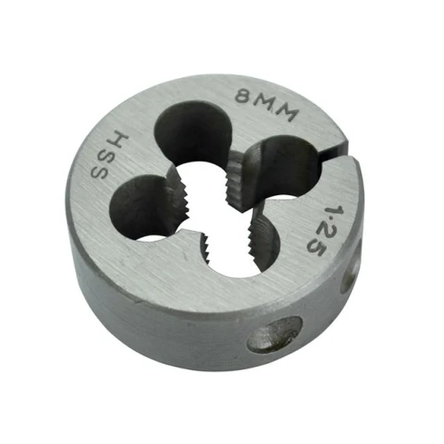 Faithfull HSS Straight Flute Split Die M8 x 1.25 (1in O.D)