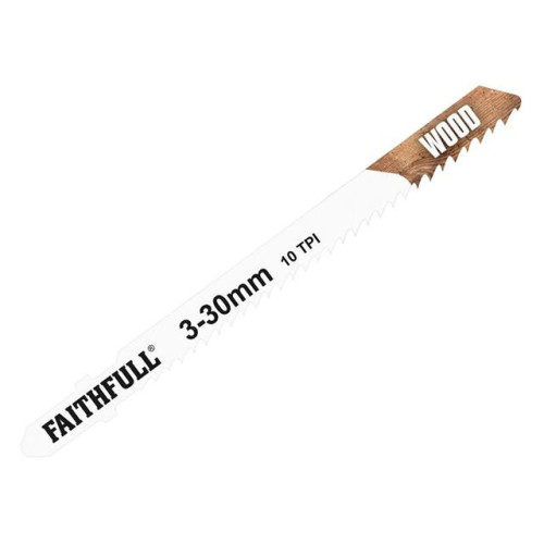 Faithfull Jigsaw Blades T Shank For Wood T101B (Pack 5)