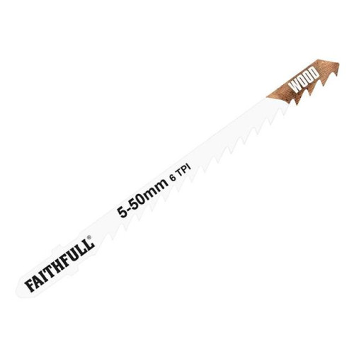Faithfull Jigsaw Blades Wood T244d (Pack of 5)