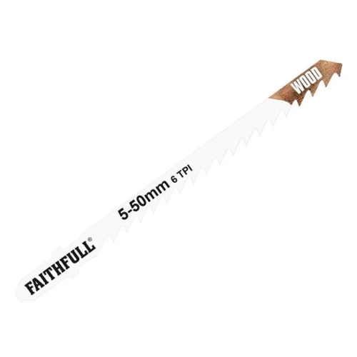 Faithfull Jigsaw Blades Wood T244d (Pack of 5)