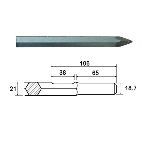 Faithfull Point 380mm Kango Shank (914112)