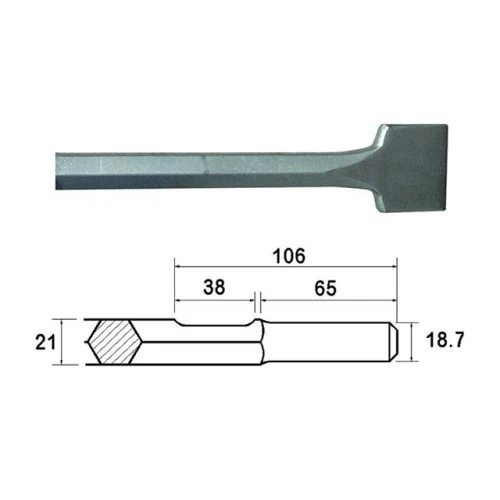 Faithfull Scaling Chisel Straight 300x75mm Kango Shank