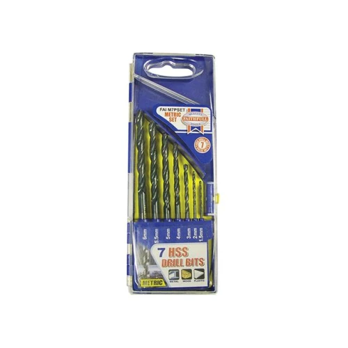 Faithfull HSS Drill Bit 7 Piece Set 1.5 - 6.0mm