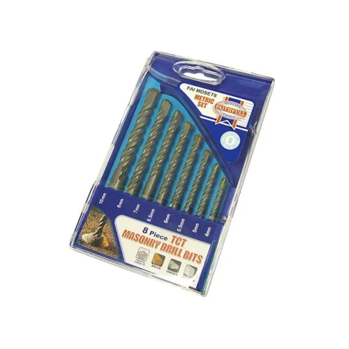 Faithfull 8 Piece Standard Masonry Drill Set 4-10mm