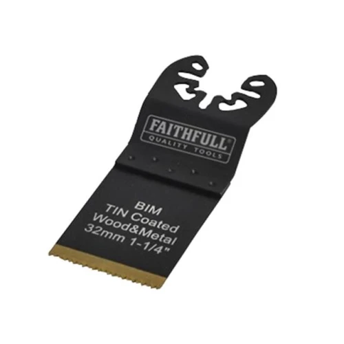 Faithfull Multi-Functional Tool Bi-Metal Flush Cut TiN Coated Blade 32mm