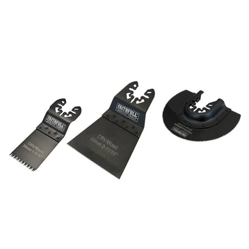 Faithfull Multi-Function Tool Blade Set 3 Piece
