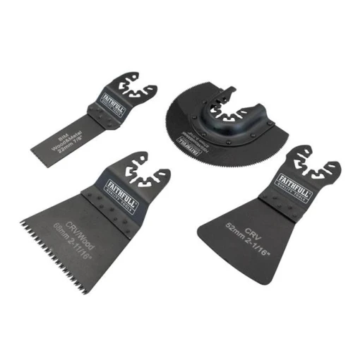 Faithfull Multi-Function Tool Blade 4 Piece Flooring Set