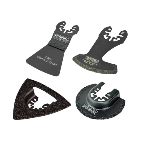 Faithfull Multi-Tool&Acirc;&nbsp;Tiling&Acirc;&nbsp;Kit,&Acirc;&nbsp;4 Piece