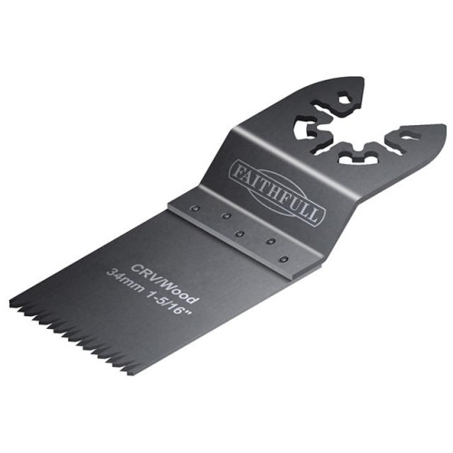 Faithfull Flush Cut Wood Blade Side Set 34mm Crv