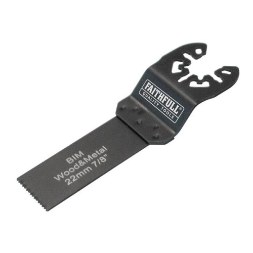 Faithfull Flush Cut Wood/Metal Blade 22mm Bi-Metal