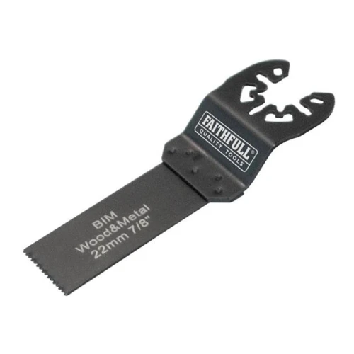 Faithfull Flush Cut Wood/Metal Blade 22mm Bi-Metal