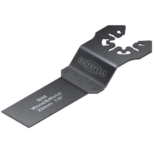Faithfull Multi-Functional Tool Flush Wood/Metal Blade 22mm Pack of 5