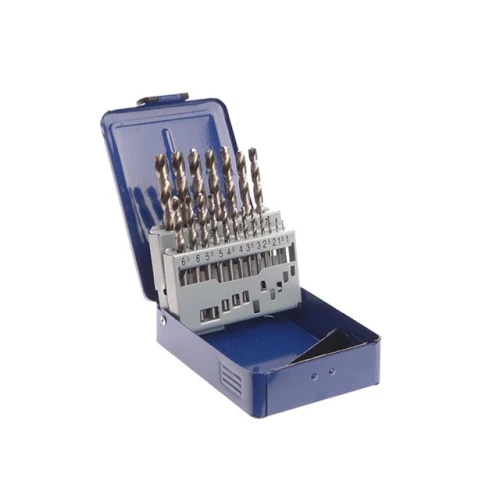 Faithfull HSS Drill Bit Set of 19 M2 1 - 10mm + Case