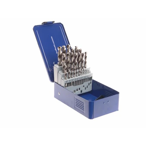 Faithfull HSS Drill Bit Set of 25 M2 1 - 13mm + Case