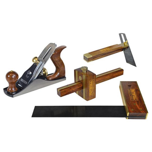 Faithfull Plane & Woodworking Set 4 Piece