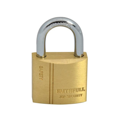 Faithfull Brass Padlock 30mm 3 Keys