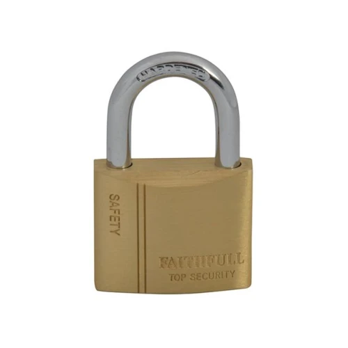 Faithfull Brass Padlock 40mm 3 Keys