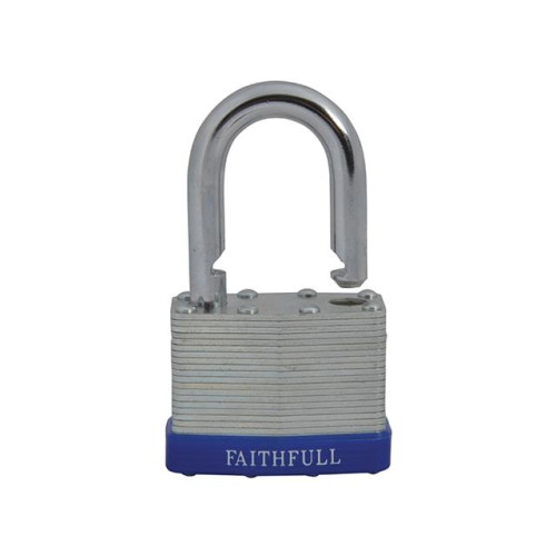 Faithfull Laminated Steel Padlock 50mm 3 Keys