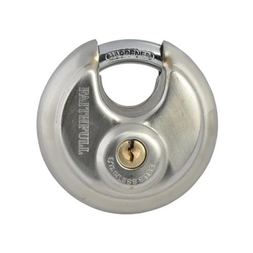 Faithfull Stainless Steel Discus Padlock 70mm