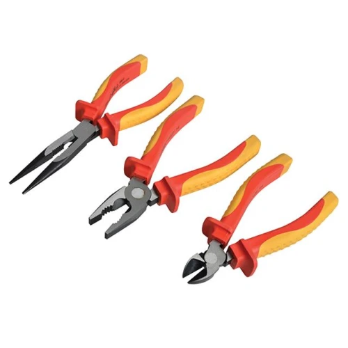 Faithfull VDE Plier Set With Pouch 3 Piece