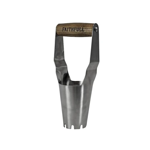 Faithfull Prestige Stainless Steel Bulb Planter Ash Handle