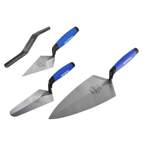 Faithfull Prestige Professional Brick Trowel Set, 4 Piece