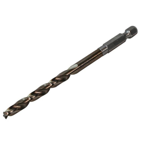 Faithfull HSSE M35 Cobalt Quick-Change Impact Drill Bit 6.0mm OL:109mm WL:57mm