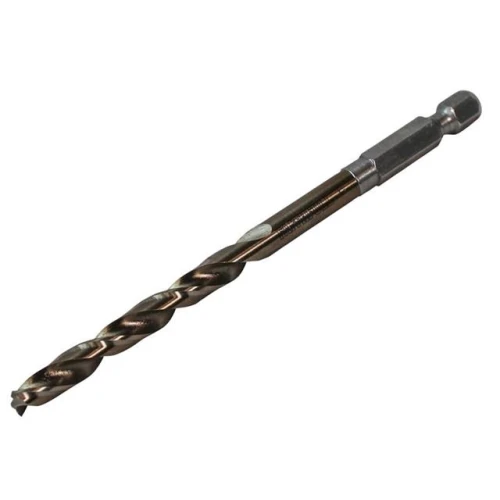 Faithfull HSSE M35 Cobalt Quick-Change Impact Drill Bit 6.0mm OL:109mm WL:57mm