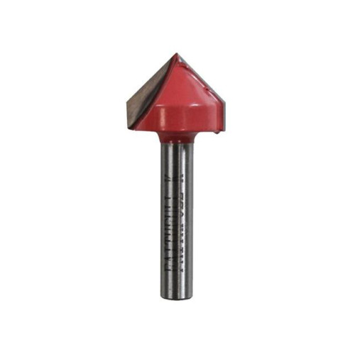 Faithfull Router Bit TCT V Groove 13.0mm x 19.1mm 1/4in Shank