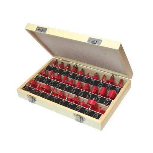 Faithfull Router Bit Set of 30 TCT 1/4in Shank