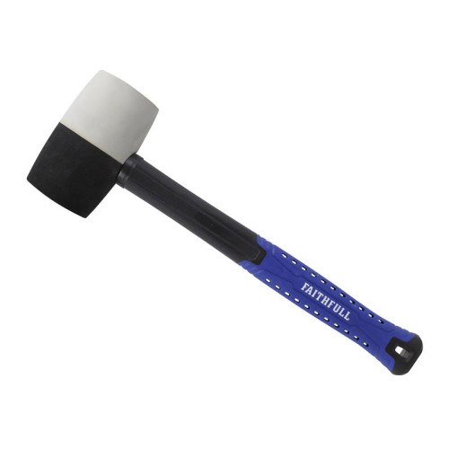 Faithfull Black & White Fibreglass Mallet 24oz
