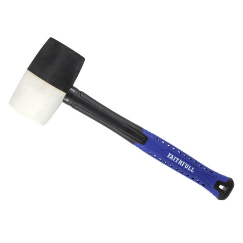 Faithfull Black & White Fibreglass Mallet 32oz