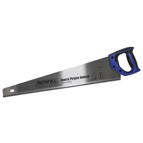 Faithfull General-Purpose Hardpoint Handsaw 550mm (22in) 8 TPI