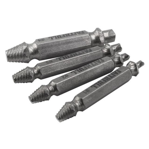 Faithfull Screw Extractor Kit 4 Piece